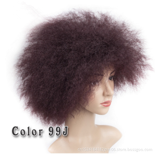 Afro Yaki Straight Synthetic Machine Made Wig